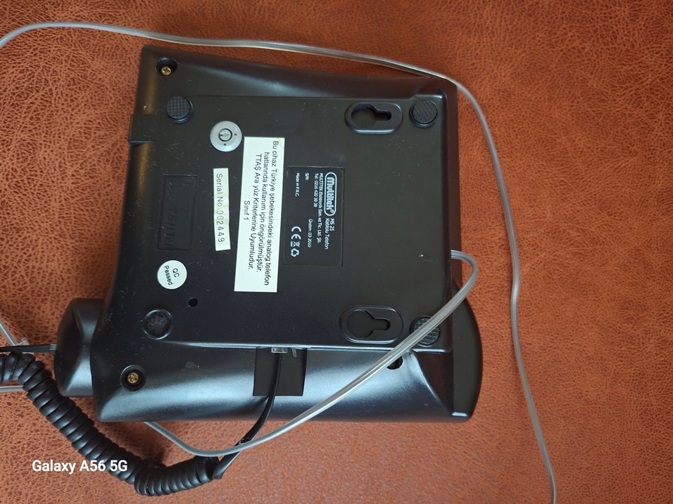 Multitek MS 25 Masaüstü Telefon Siyah - Görsel 3