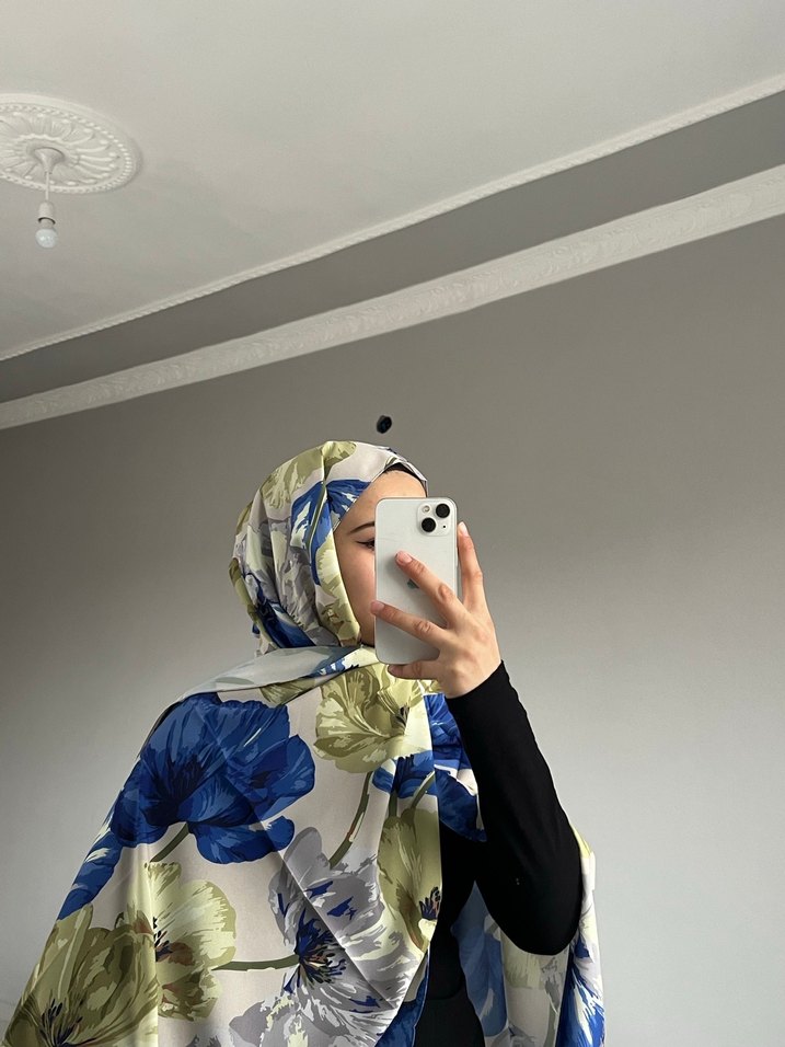 Müjgan Cupra Krep Şal - Görsel 2