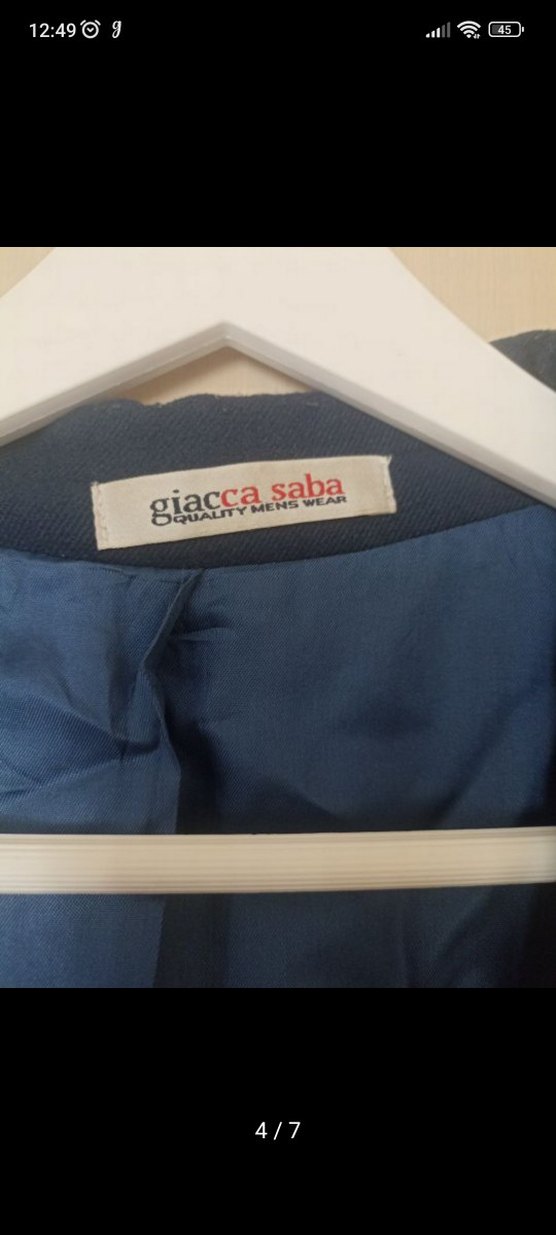 Erkek Lacivert Düğmeli Regular Fit Blazer Ceket - Görsel 4