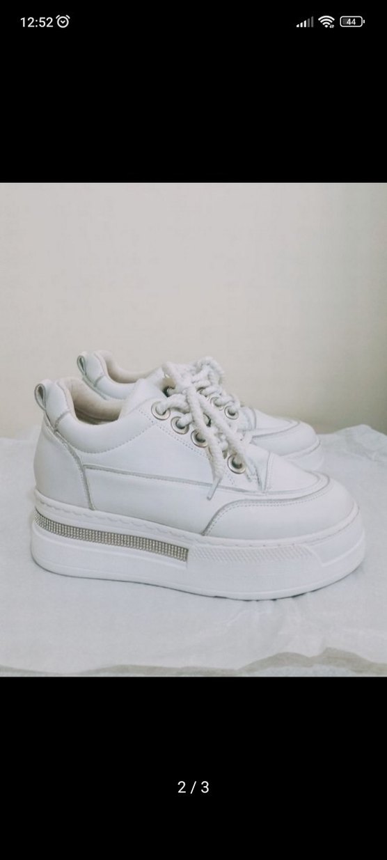 Beyaz Kadın Gizli Topuk Spor Ayakkabı - Görsel 2