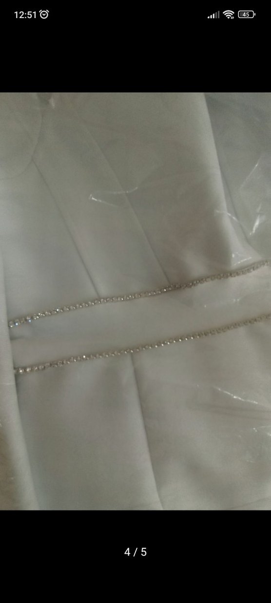 Uzun Kollu Bliss Atelier Beyaz  Kalem Elbise - Görsel 4