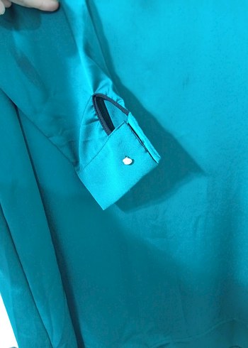 Zümrüt Yeşili Kadın Midi Tunik - Görsel 5