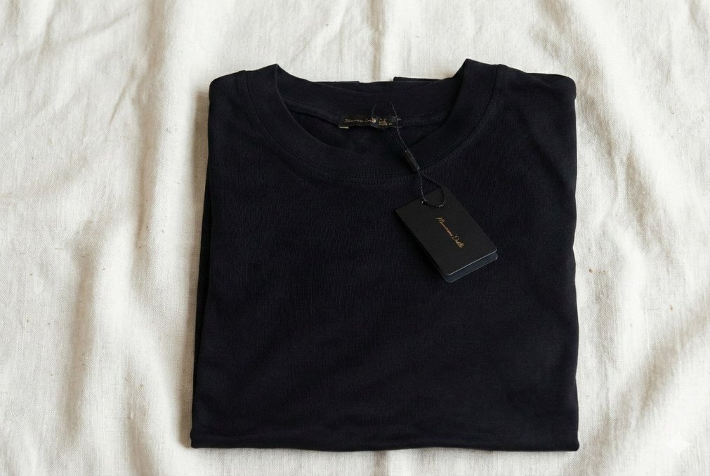 Massimo Dutti Kadın Siyah Kısa Kollu Tişört - Görsel 5