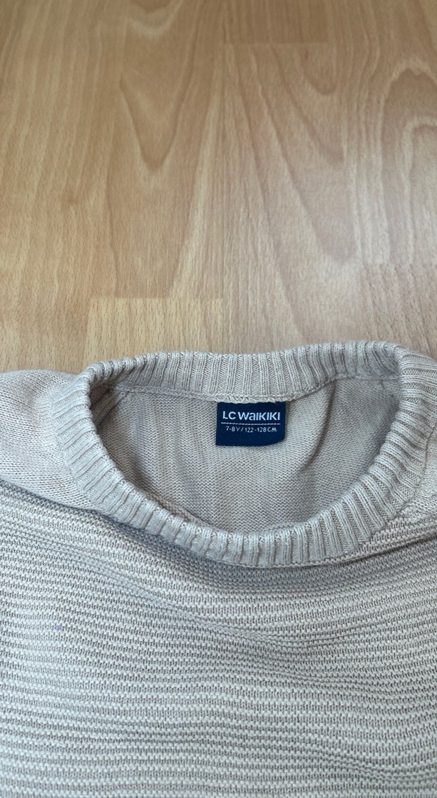 Bej çocuk Triko Kazak - Görsel 2