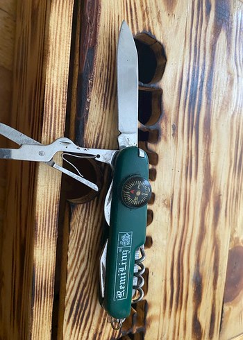 Khaki Renkli Çok Amaçlı Çakı Pusula Detaylı - Görsel 2