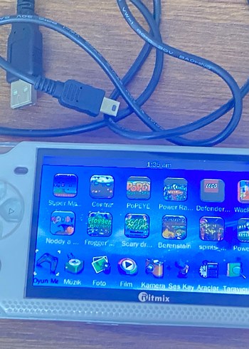 Fitmix Gri-Mavi Taşınabilir Oyun Konsolu