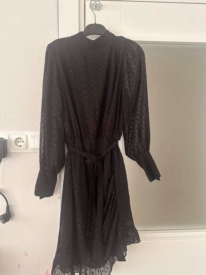 Koton Uzun Kollu Siyah Kadın Elbise - Görsel 2