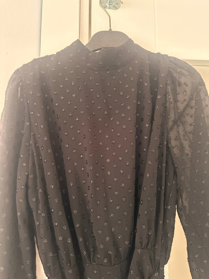 Koton Uzun Kollu Siyah Kadın Elbise - Görsel 5