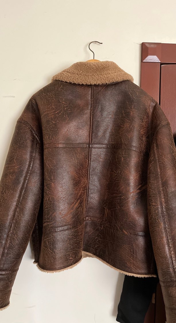 Kahverengi Suni Deri Erkek Ceket - Görsel 2