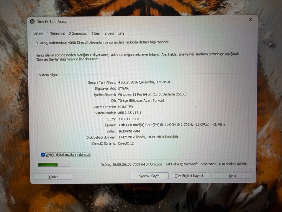 Monster Siyah Laptop - Görsel 3