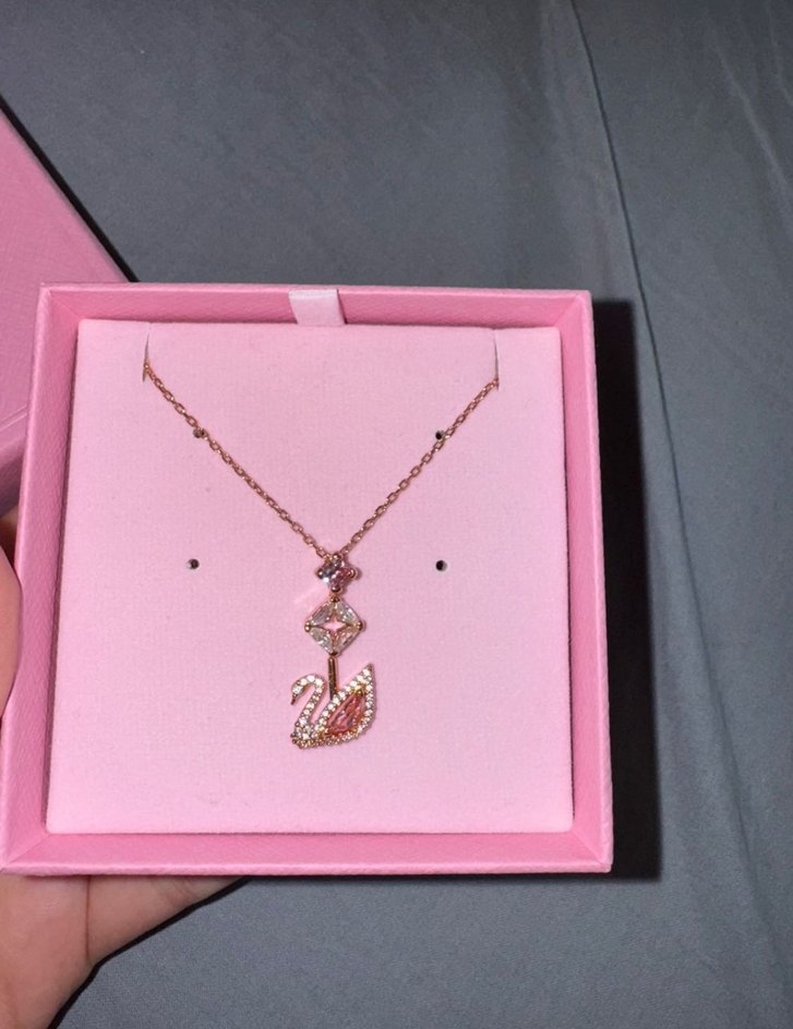 Pembe Mini Kurdeleli Kadın Kolye - Görsel 2