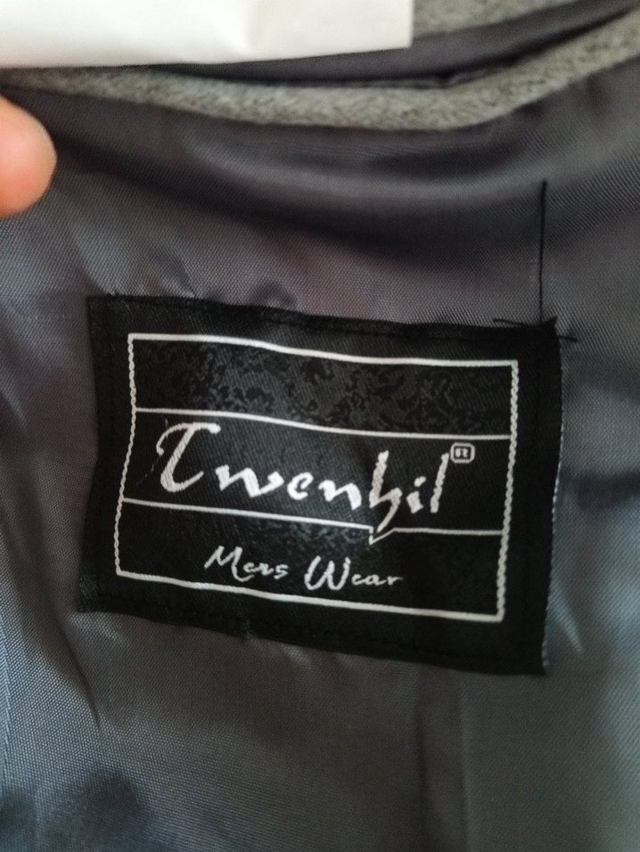 Gri erkek Midi kaşe kaban - Görsel 4