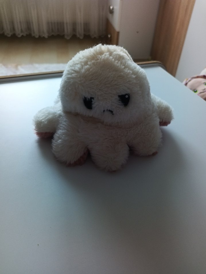 Pastel Pembe Peluş Ahtapot Oyuncak - Görsel 2