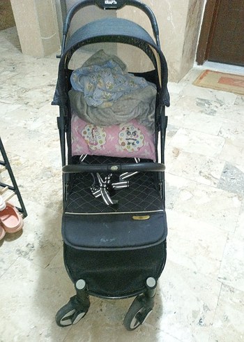 Kraf Marka Siyah Bebek Arabası - Görsel 4