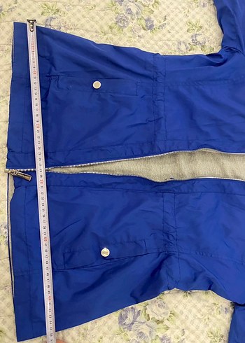 Parlak Mavi, Fermuarlı Kadın Ceket - Görsel 5