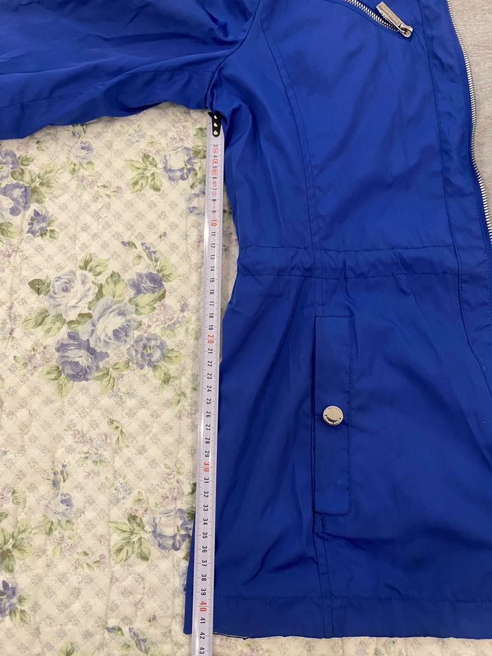 Parlak Mavi, Fermuarlı Kadın Ceket - Görsel 4
