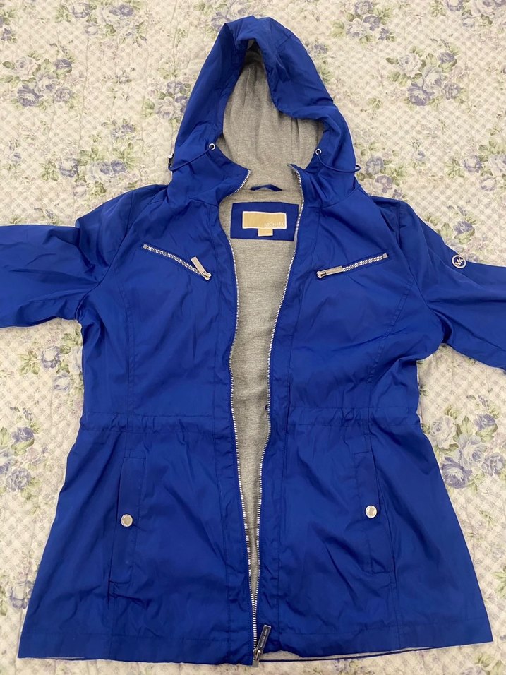 Parlak Mavi, Fermuarlı Kadın Ceket - Görsel 3