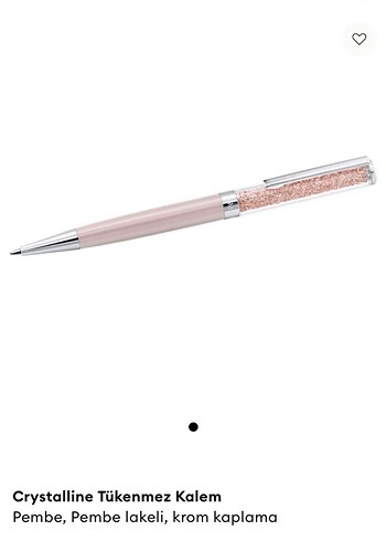 Swarovski Pembe Taşlı Tükenmez Kalem - Görsel 5