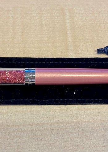 Swarovski Pembe Taşlı Tükenmez Kalem - Görsel 3
