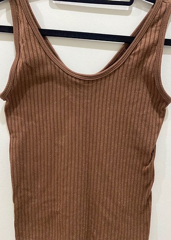 Penti Kahverengi Simli Dikişsiz Üst - Görsel 4
