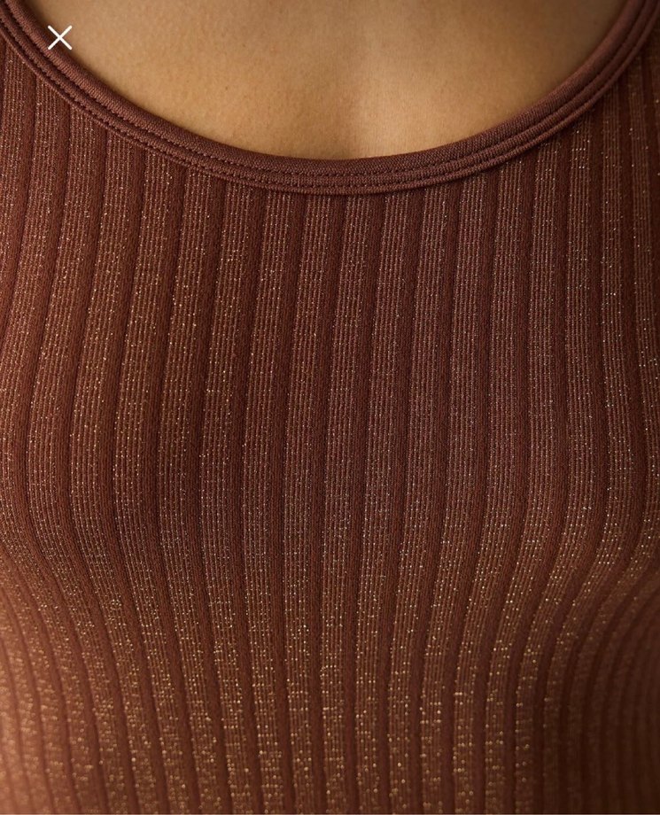 Penti Kahverengi Simli Dikişsiz Üst - Görsel 3