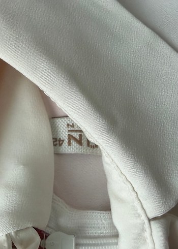 Krem Kadın Uzun Kollu Gömlek - Görsel 3