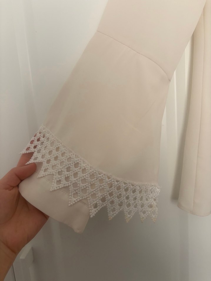 Krem Kadın Uzun Kollu Gömlek - Görsel 2