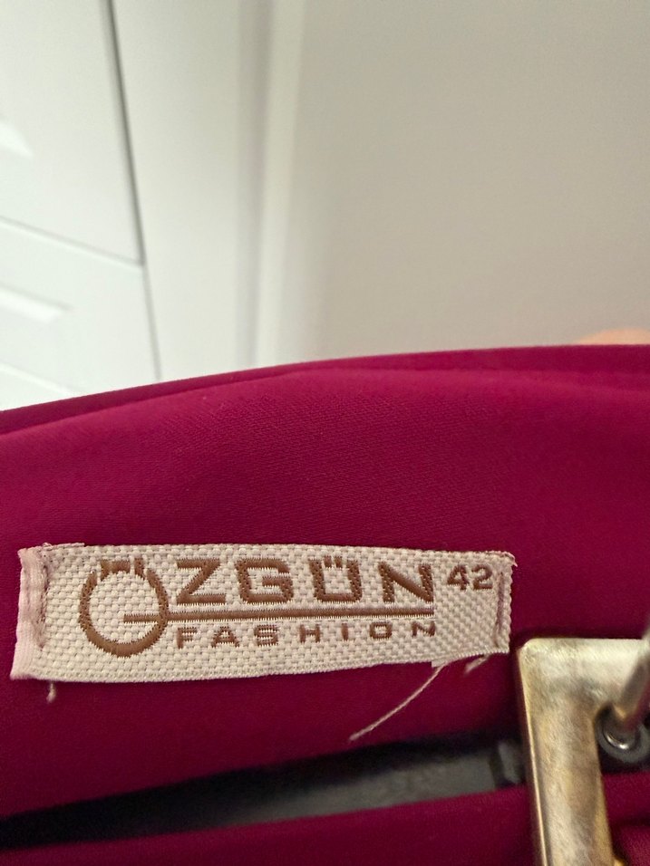 Kadın bordo etek - Görsel 3