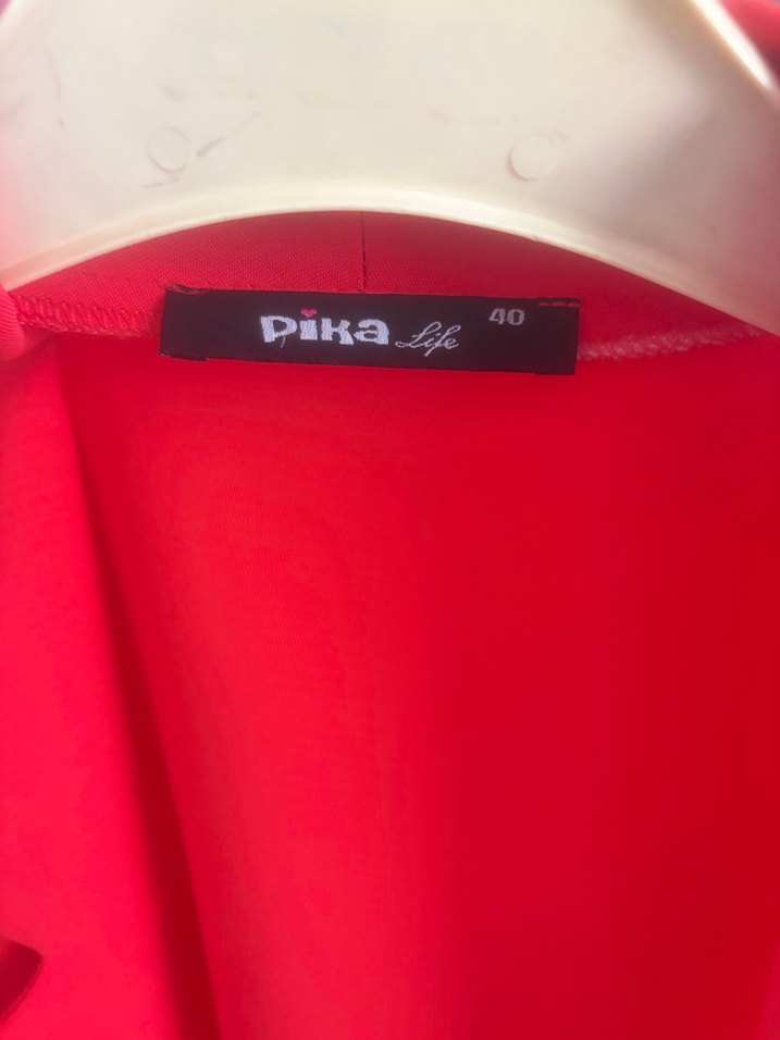 Nar çiçeği Düğmeli Kadın Blazer Ceket - Görsel 3