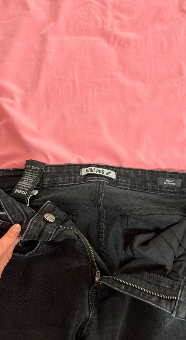 Erkek MAVİ marka düz siyah pantolon 30/29 beden - Görsel 3