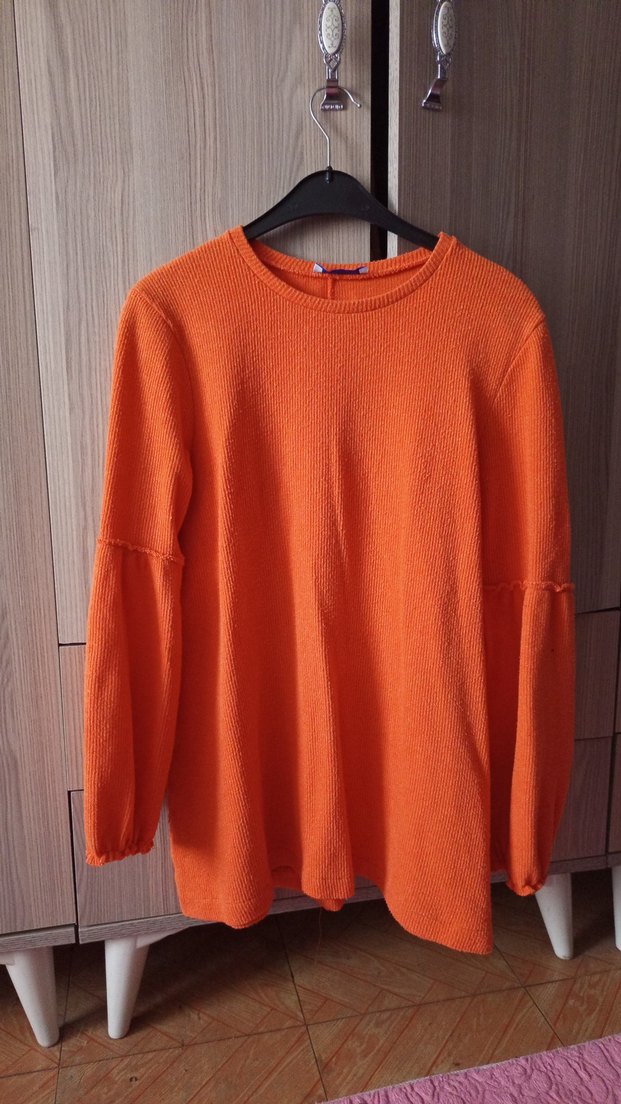 Kadın Camel Baskılı Sweatshirt - Görsel 4