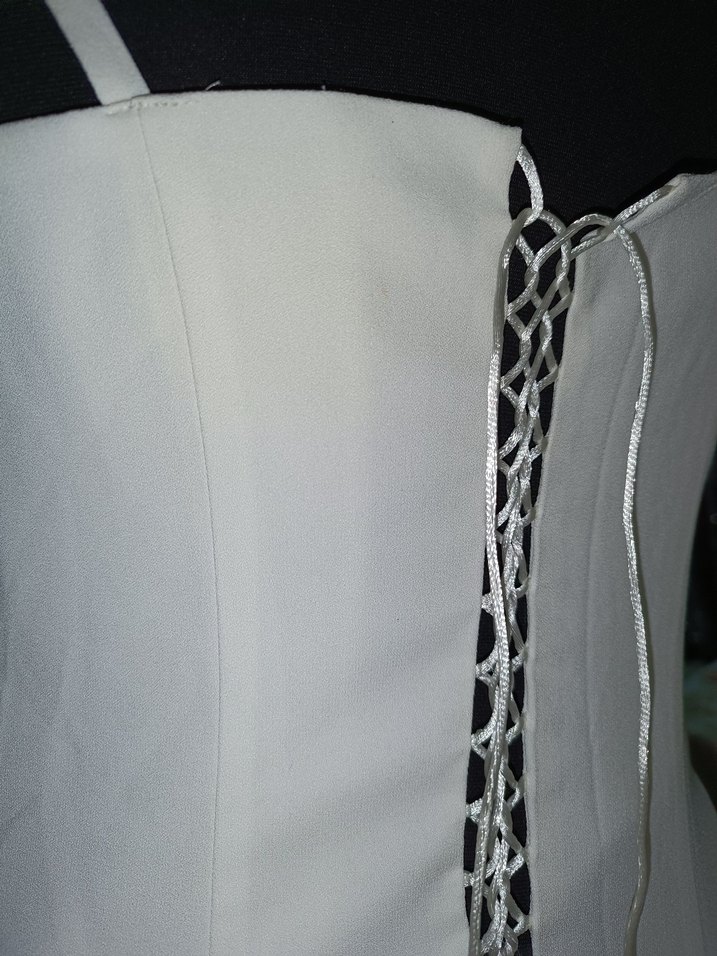 Askılı Beyaz A Kesim Abiye - Görsel 3