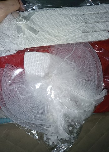 Nikah taç ve eldiveni takım - Görsel 2