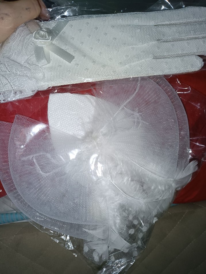 Nikah taç ve eldiveni takım - Görsel 2