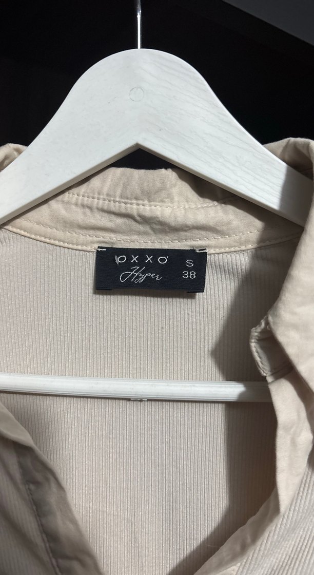 Bej Uzun Kollu Gömlek oxxo - Görsel 2