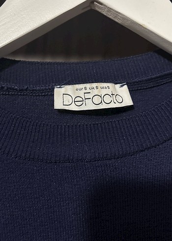 Uzun Kollu Çizgili Lacivert Triko Kazak - Görsel 2