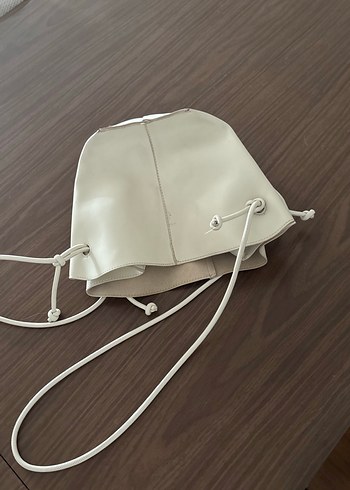 Bej Deri Minimalist Kadın Çanta - Görsel 3