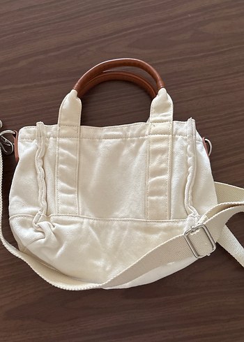 Beyaz Pamuklu Bohem Kadın Çanta - Görsel 3