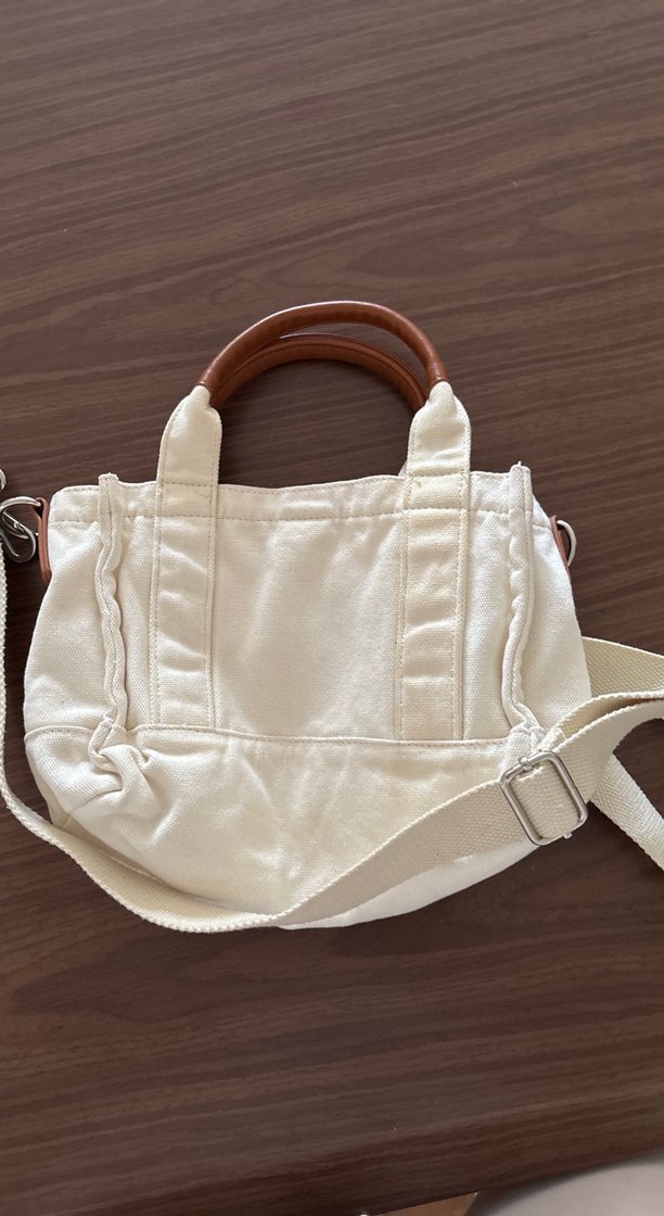 Beyaz Pamuklu Bohem Kadın Çanta - Görsel 3