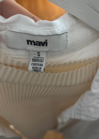 Mavi Jeans Kadın Beyaz Kısa Kollu Pamuklu Gömlek