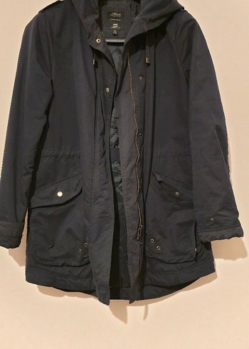 Düğmeli Lacivert Kadın Ceket - Görsel 2