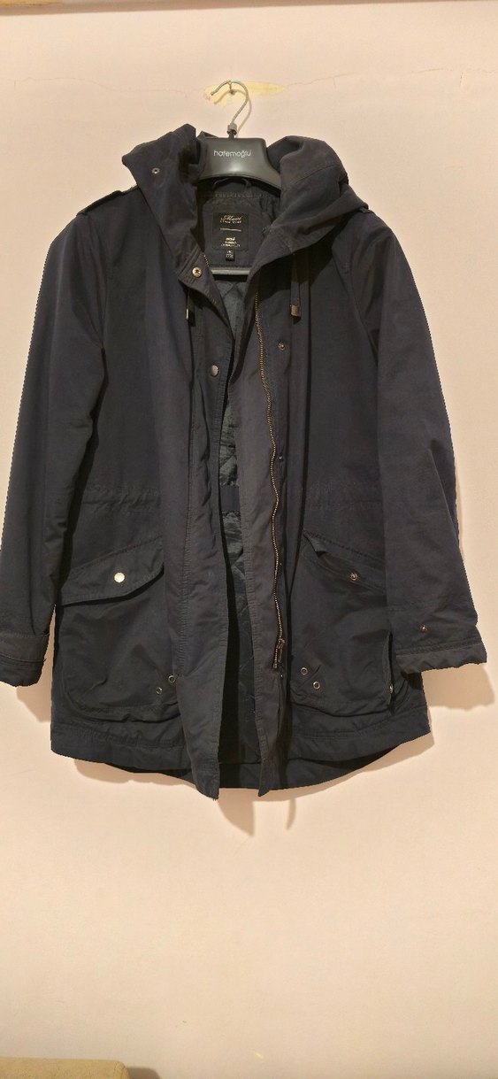 Düğmeli Lacivert Kadın Ceket - Görsel 2