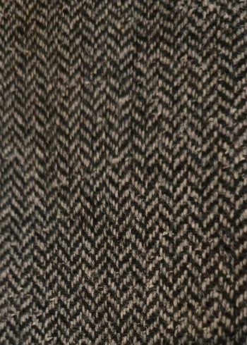 Gri Dar Baliksirti Desenli Uzun Etek Fırfırlı - Görsel 3