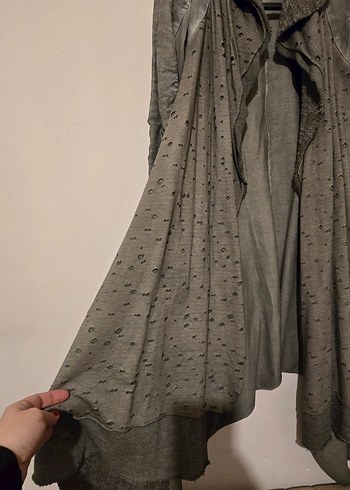 Bohem Gri Uzun Kadin Hirka - Görsel 2