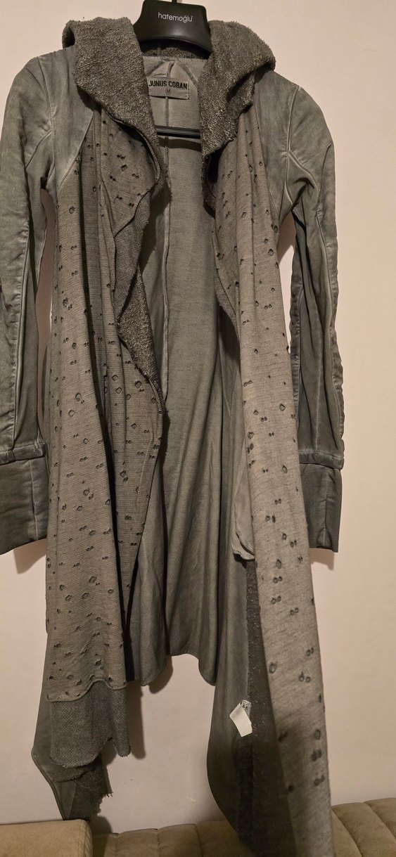 Bohem Gri Uzun Kadin Hirka - Görsel 3