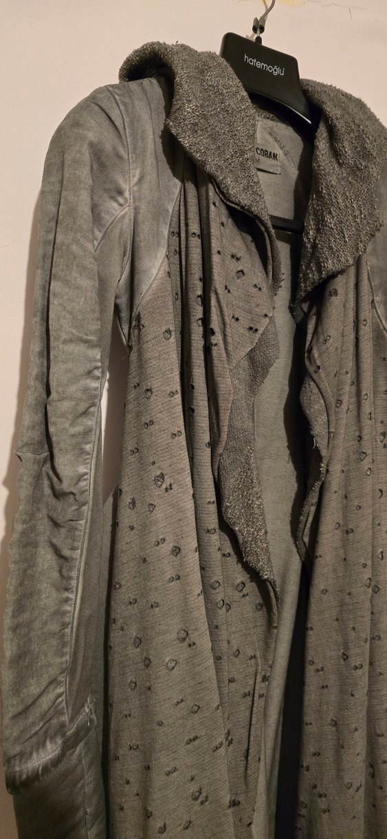 Bohem Gri Uzun Kadin Hirka - Görsel 4