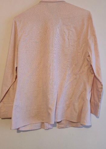 Uzun Kollu Ucuk Pembe Kadin Gömlek - Görsel 2