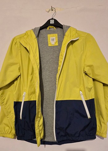 GAP Erkek Çocuk Sarı-Lacivert Fermuarlı Yağmurluk - Görsel 2