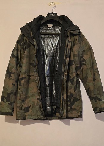 Erkek Kamuflaj Desenli Kayak Montu - Görsel 3