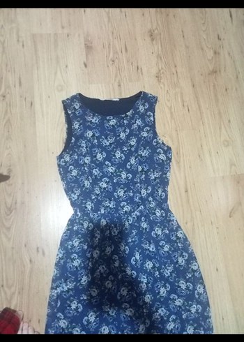 Bohem V Yaka Kolsuz Uzun Elbise koton m beden - Görsel 2